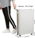ZERO JET LAG 25 Inches Slim Laundry Storage Hamper - Large Rolling Clothes Hamper - Rolling Storage Bin - Tall Corner Basket - Clear Window Visibl...