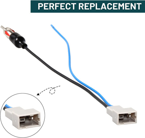 Anina Car Radio Antenna Adapter Compatible with 2003-2016 Honda CRV Fit Accord Civic Mazda CX-3 CX-5 Antenna Cable Extension Connector to Aftermar...