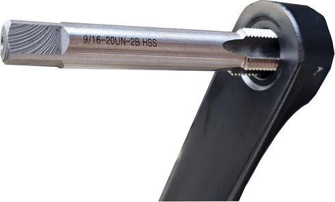 Bike Pedal thread repair kit, Right Hand and Left Hand Thread Tap Set, 9/16 x 20 TPI Crank Saver, Bike Crank Repair Tool...