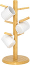 C&AHOME Coffee Mug Tree - 6 Hooks Mug Holder Tree,Wooden Coffee Cup Holder - Mug Tree Rack Stand Ideal for Countertop Standard Use...