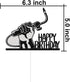 Welder Happy Birthday Cake Topper, Welding/Soldering Cake Decor, Weld Cake Toppers, Black & Silver Glitter Birthday Party Decorations for Men Skil...