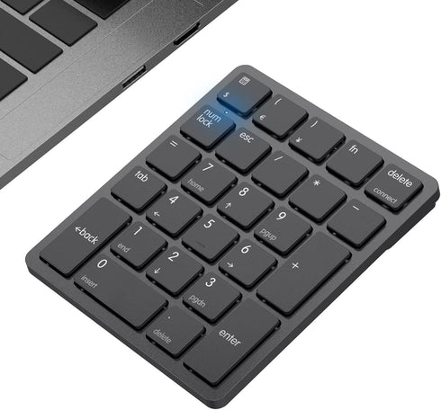 havit Bluetooth Number Pad Wireless Numeric Keypad Numpad 26 Keys Portable Mini Financial Accounting Rechargeable Numeric Pad for Laptop Desktop, ...