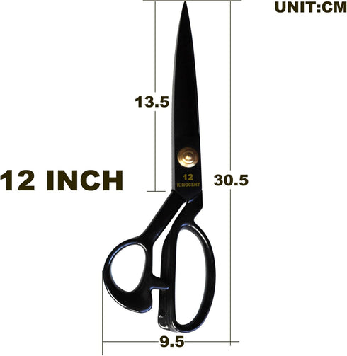 CLOTHING DESIGNER LEATHER SEWING TAILOR SCISSORS 12 INCH CUTTING...