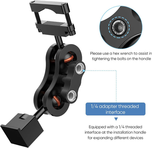 Radar Detector Mount Rearview Mirror Bracket,Car Truck Mirror Radar Mount Bracket,Aluminum Rearview Mirror Rod Mount (for Escort Max360c Max 3 IX ...