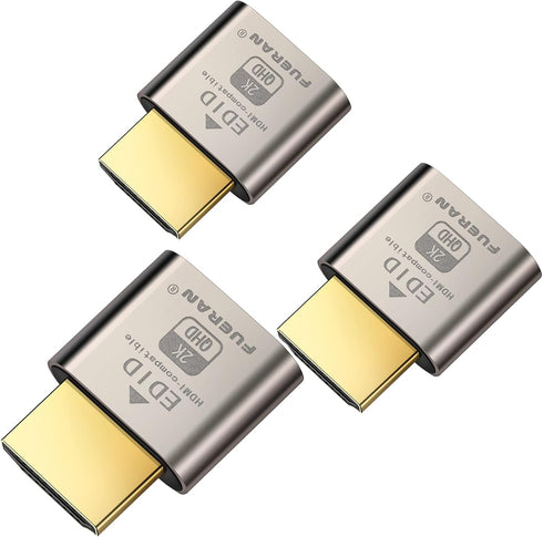 HDMI Dummy Plug Headless Ghost Display Emulator HDMI-Compatible?Fit Headless-1920x1080 New Generation@60Hz?-3Pack...