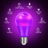 Blue Light Bulb 9W (60W Equivalent) E26 Base, LED Colored Light Bulbs for Halloween Christmas Party Holiday Lighting 4-Pack...