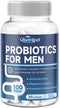 Probiotics for Men, 100 Billion CFUs with Prebiotics, Saw Palmetto Berry, Pumpkin Seed, Cranberry & Lycopene for Prostate Urinary Health, Mens Pro...