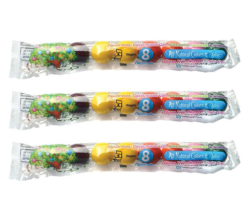 Tree Hugger Bubble Gum - Fantastic Fruit Tubes (3 Pack)...