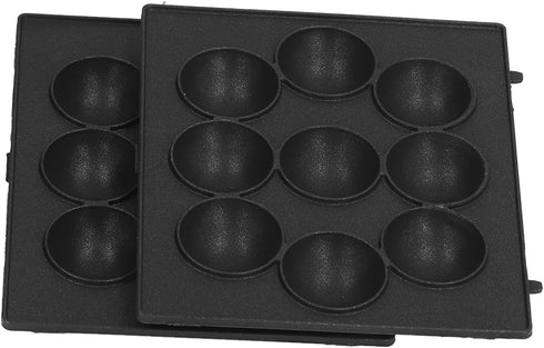 9 Hole Baking Pan, Non Stick Meatball Baking Tray Stainless Steel Octopus Meatball Grill Pan Cooking Plate...