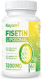 Fisetin 1200mg Liposomal Fisetin Supplements 98% Pure Fisetin Polyphenols Antioxidants Immunity Health Aging Cognitive Support Non-GMO 60 Capsules...