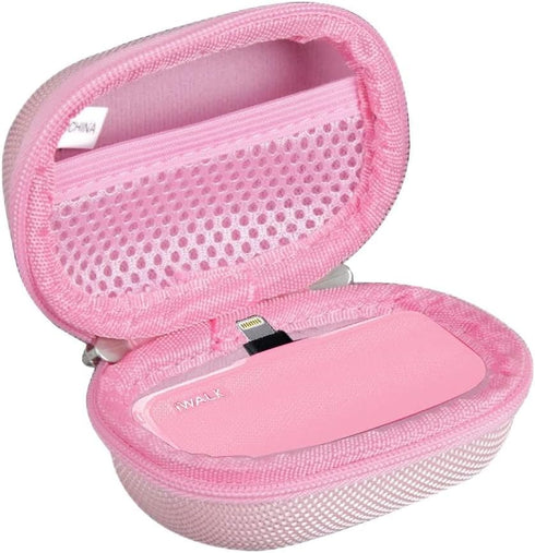 Hermitshell Hard Travel Case for iWALK 3350mAh / iWALK 4500mAh Ultra-Compact Power Bank (Only Case) (Pink)......