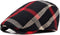 Gudessly Mens Adjustable Colorful Striped Plaid Ivy Newsboy Cabbie Gatsby Golf Cap Flat Cotton Hat Thin Cap...