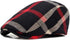 Gudessly Mens Adjustable Colorful Striped Plaid Ivy Newsboy Cabbie Gatsby Golf Cap Flat Cotton Hat Thin Cap...