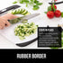 GORILLA GRIP BPA-Free Reversible Kitchen Cutting Board Set of 3, US Designed, Nonporous, Juice Grooves Catch Liquid, Slip Resistant Border, Dishwa...