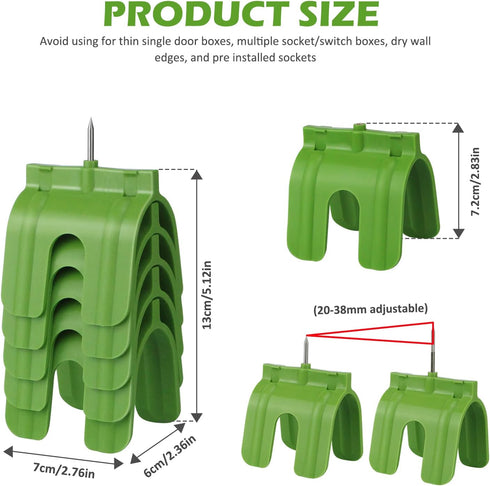 Outlet Marker for Drywall Installation Easy Drywall Marking Tool for Electrical Outlets Electric Wire Protection Made with Strong ABS Plastic No M...