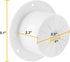 RV 5-inch Round Electric Cable Hatch for 30 and 50 Amp Cords (White)...