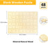 48 Piece Blank Puzzle with Puzzle Tray to Draw on, Each Piece is Unique, Custom Puzzle 14.2x10.6 Inches for Crafts & DIY, Make Your Own Wooden Jig...