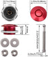 2Pack Quick Release Latch Lock Clip Push Button Bonnet Kit 1.25in/32mm Diameter Universal Aluminum Alloy Quick Latch Lock for Auto Car Bumper Lice...