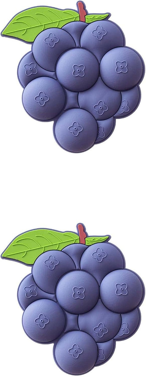Fruit Magnetic Refrigerator Sticker, Creative Particle Magnetic Sticker (Blueberry, 2 Pcs)......