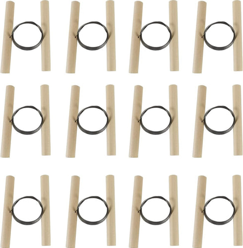 TIHOOD 12PCS Wire Clay Cutter with Wood Handle Steel Wire Cutting Tools for Cheese Plasticine Dough Clay Ceramic Art Sculpture Cutting Pottery Too...