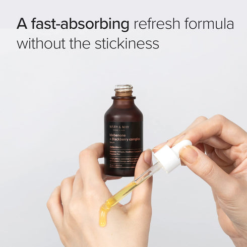 Mary&May Idebenone Blackberry complex Serum 1.01 Fl Oz / 30ml | Wrinkle, Firming, Fragrance Free, Korean Skincare, marynmay...