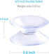 Pawfly 20 Pack Double Sided Suction Cups 0.8 Inch Clear PVC Plastic Sucker for Glass Table Mirror...