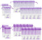 Sachet Empty Bags Linen Fabric Bags Organza Gauze Bags for Lavender, Spice and Herbs (24pcs Purple Drawstring Bag)...