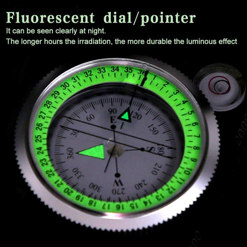 COSTIN Multifunctional Compass, Metal Military Waterproof High Accuracy Compass with Map Measurer, Distance Calculator,Bubble Level Perfect for Ou...