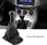 Manual Black Gear Shifter Knob Kit 5 Speed Gear Shifter Knob Gaiter Boot Cover Leather Gear Stick Cover Dust-Proof Replacement...