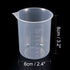uxcell Measuring Cup 150ml PP Plastic Graduated Beaker Transparent for Lab Kitchen liquids 3pcs...