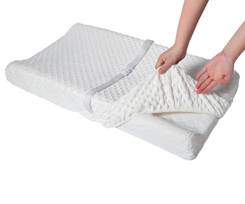 Baby Changing Pad Cover, Super Soft Plush Dot Diaper Changing Table Covers for Baby Girls and Boys, Ultra Comfortable, Diaper Changing Cloths for ...