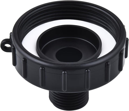 275 330 IBC Tote Tank Food Grade Drain Adapter, 2.44" (62mm) Fine Thread x 3/4"Garden Hose, Water Hose Male Adapter for Garden Hose...