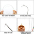 BENBO Curved Beading Needle Set, 6 Pieces Curved Needles Bead Spinner Needles Stainless Beading Needles Steel Loader String Bead Needle with 2 Pie...