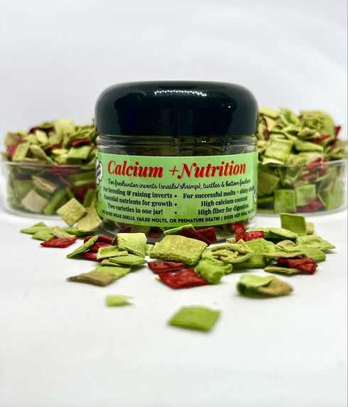Calcium + Nutrition - Great for Picky Eaters and Growth - Snails, Shrimp, Bottom Dwelling Fish, Plecos, Crabs, and More! … B09X3LBXZP...