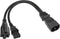 C14 to C13+NEMA 5-15R Y Splitter Power Cord YACSEJAO 10A/250V IEC 320 Single IEC 320 C14 Male to C13 + NEMA 5-15R(1FT/30CM)......