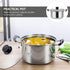 Soup Pan Stainless Steel Stockpot with Lid, Soup Stock Pot, Nonstick Cooking Pot with Handle, Pasta Pot, Saucepot Cookware (16X16CM) Milk Pan...