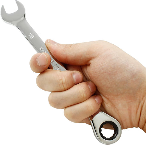 13mm Ratcheting Combination Wrench, 72 Teeth Metric Ratcheting Wrench SAE 12 Point Ratchet Box Ended Spanner Tools...