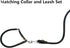Dog Leash, Braided Rope Traction – Walking Training Lead for Medium/Large Dogs ((1/2") - 2FT, Black)...