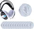 Headphone Covers, 100pcs Disposable Ear Covers Made of High Elastic Non-Woven Fabric, Perfect for Ear Headphones with 3.15”-4” Earpads (White)...
