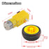 2pcs DC3-6V TT Motor 1:48 Reduction Ratio 200RPM Dual Shaft Gearbox with Hookup Wires Male Dupont Connector + 2pcs 65mm Tire Wheel for Arduino Mic...