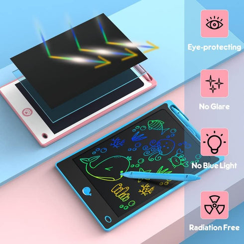 Hockvill LCD Writing Tablet for Kids 8.8 Inch, Toys for Girls Boys Drawing Pad for 3 4 5 6 7 Year Old Kid, Toddler Magnetic Doodle Board Travel Es...
