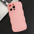 Designed for iPhone 13 Pro Max Case, Cute Curly Wave Edge Phone Cover, Soft Liquid Silicone Camera Protection Phone Case with iPhone 13 Pro Max, P...