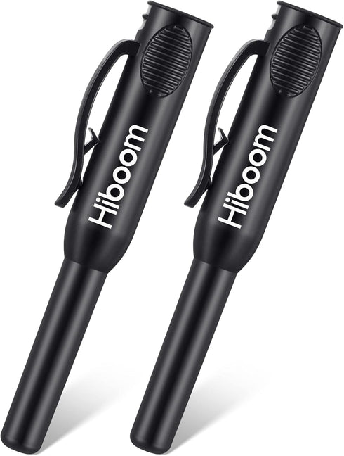 Hiboom 2 Pcs Solid Carpenter Pencil Cap, Long Nose Deep Hole Mechanical Woodworking Construction Marker Cap with Pocket Clip, Marking Scribe Tools...