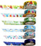 SAIEN Washi Masking Tape Set - 6 Rolls, Summer Designs & Japanese Traditional Patterns - Ideal for DIY Crafts & Gift Wrapping - 1.5cm x 7m Each (0...