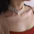 JAKAWIN Rhinestone Choker Necklace Jewelry Adjustable Collar Necklaces Silver Chokers for Women and Girls NK126...