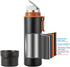 Insulated Water Bottle-Stainless Steel Vacuum Coffee Cup with Handle,Flask Double Walled Sport Travel Mug with Leakproof Lid,Keep Hot & Cold 12 Ho...