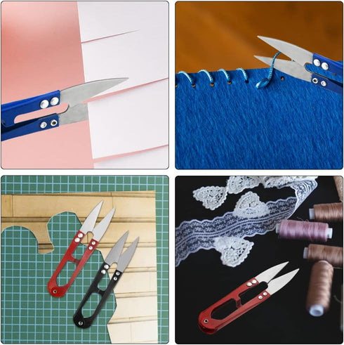 XINGYHENG 24Pcs Sewing Scissors U shaped Small Snips Clippers Trimming Nipper Embroidery Clippers Cutter Mini Cutting thread Cross Stitch Scissors...
