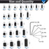 620Pcs M2, M3, M4, M5, M6, M8 Metric Hex Socket Head Cup Point Set Screws (Black),25 Size 12.9 Class Alloy Steel Grub Screw Assortment Kit with 6 ...