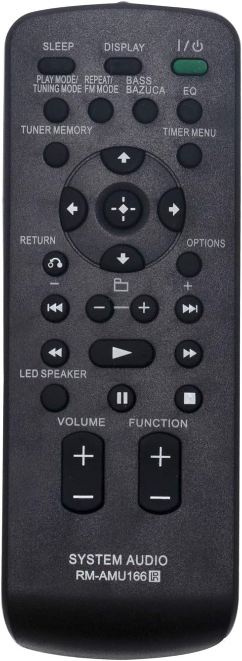 RM-AMU166 Remote Control Replacement fit for Sony Home Audio System RDHGTK37iP FSTGTK17iP FSTGTK37IP GTKX1BT RDHGTK17iP RDH-GTK37iP FST-GTK17iP FS...