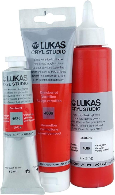 LUKAS CRYL Studio Artists Paint High Pigment Concentration Paint - 250 ml Bottle - Permanent Violet...